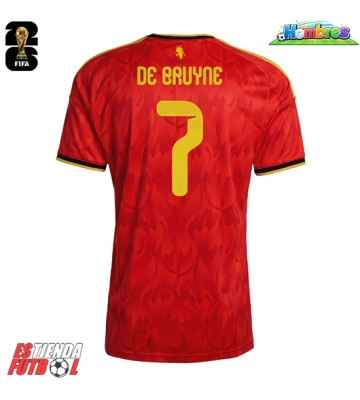 Bélgica Kevin De Bruyne #7 Primera Equipación Mundial 2026 Manga Corta Bélgica Kevin De Bruyne #7 Primera Equipación Mundial 2026 Manga Corta